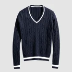 Valeria Women's V-Neck Sweater - White