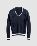 Valeria Women's V-Neck Sweater - White