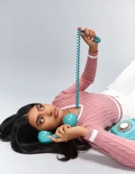 Valeria Women's V-Neck Sweater - Pink - Image 4