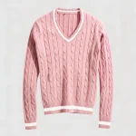 Valeria Women's V-Neck Sweater - Pink