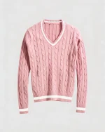 Valeria Women's V-Neck Sweater - Pink